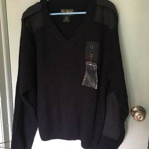 Liberty Uniform Top Brass Sweater Blue elbow patch